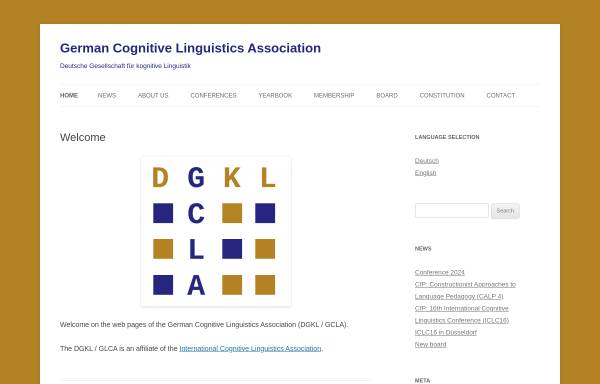 Vorschau von www.dgkl-gcla.de, Deutsche Gesellschaft für Kognitive Linguistik