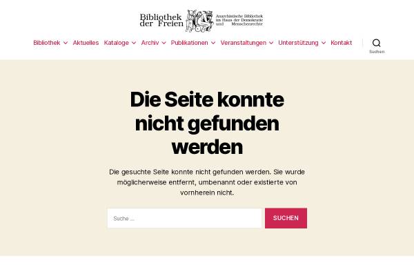 Vorschau von www.bibliothekderfreien.de, Bakunin Arbeitsgemeinschaft