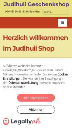 Vorschau der mobilen Webseite judihuii.ch, Judihuii GmbH