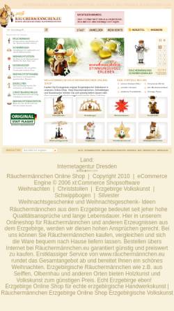 Vorschau der mobilen Webseite www.xn--ruchermnnchen-bfbg.eu, Räuchermännchen Shop