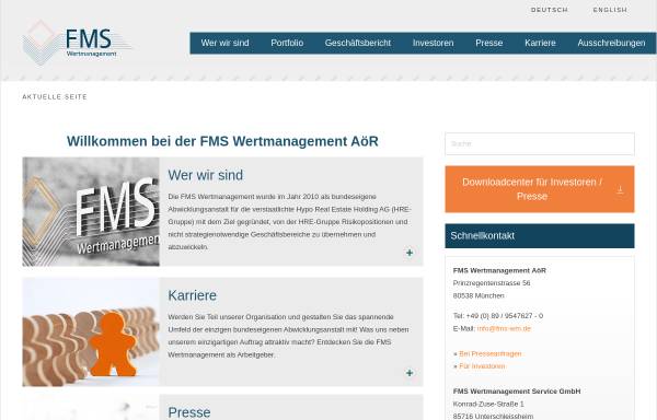 Vorschau von www.fms-wm.de, FMS Wertmanagement AöR
