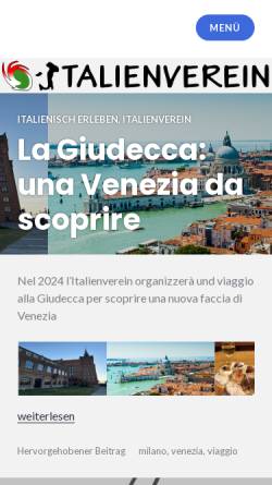 Vorschau der mobilen Webseite www.italieninstitut.de, Italien Institut