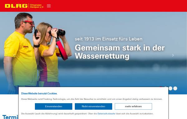 Vorschau von haenigsen.dlrg.de, DLRG - Ortsgruppe Hänigsen e.V.