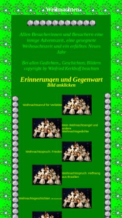 Vorschau der mobilen Webseite www.rose2000.de, Erika Kerkhoff-Weihnachtsseite by Winfried Kerkhoff