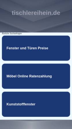 Vorschau der mobilen Webseite www.tischlereihein.de, Tischlerei Eberhard Hein