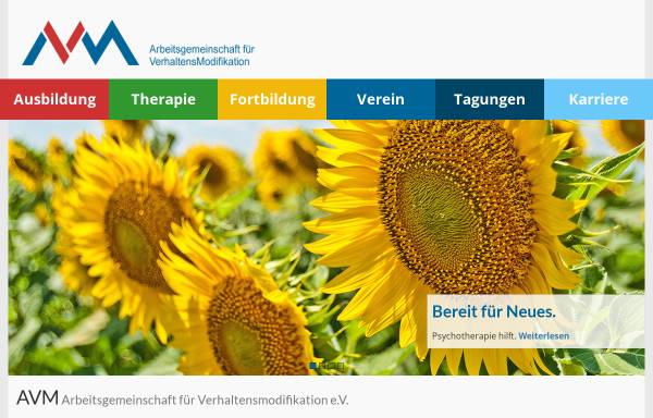 Vorschau von www.avm-d.de, Arbeitsgemeinschaft für Verhaltensmodifikation