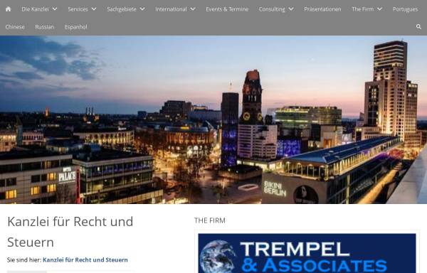 Vorschau von www.trempel.de, Trempel & Associates