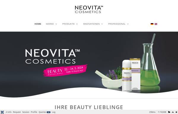 Vorschau von www.neovita.eu, Singer Kosmetik GmbH