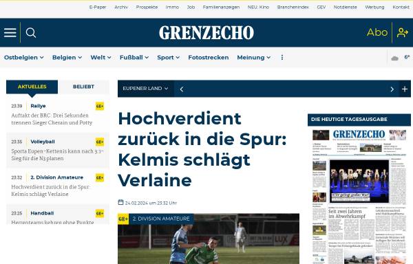 Vorschau von www.grenzecho.net, Belgien, Grenz-Echo