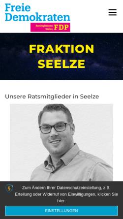 Vorschau der mobilen Webseite www.fdp-seelze.de, FDP Seelze
