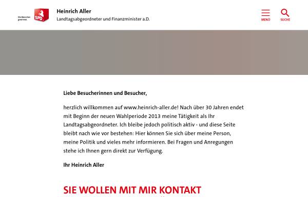 Heinrich Aller MdL (SPD)
