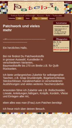 Vorschau der mobilen Webseite www.patch-it.de, Patch-it