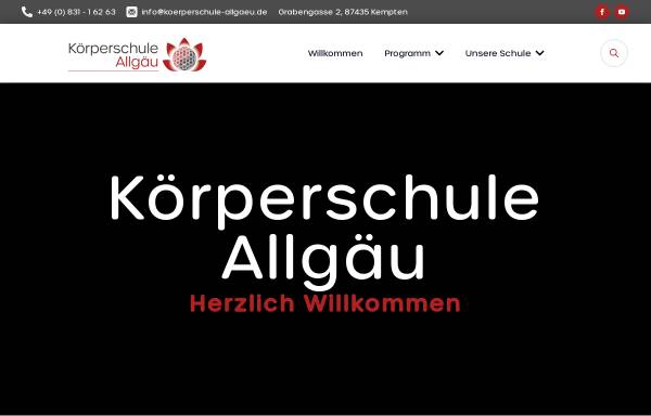 Vorschau von www.koerperschule-allgaeu.de, Körperschule Allgäu