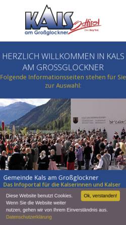 Vorschau der mobilen Webseite www.kals.at, Skischule Allround in Kals am Großglockner