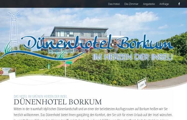 Vorschau von www.duenenhotel-borkum.de, Dünenhotel Borkum