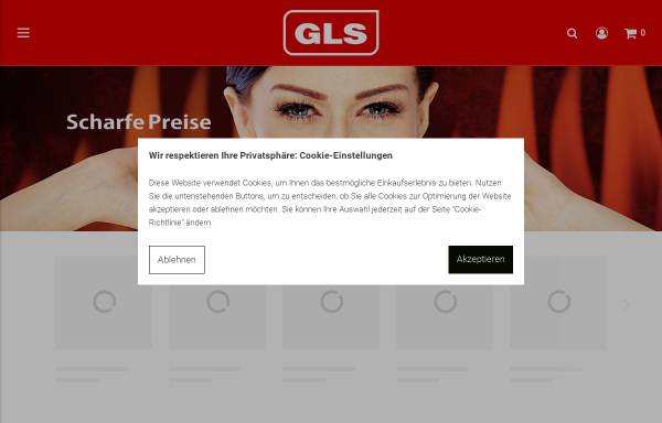 Vorschau von www.gls-online.de, GLS GmbH - Lebensmittel und Getränke