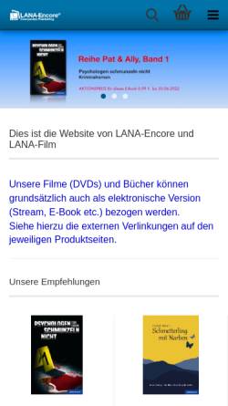 Vorschau der mobilen Webseite www.lehrvideo-shop.com, Lana-Film e. K.
