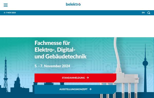 Vorschau von www.belektro.de, Belektro Berlin