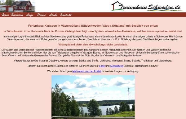 Vorschau von www.traumhausschweden.de, Haus Karlsson