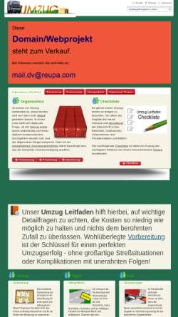 Vorschau der mobilen Webseite www.umzug.leitfaden.net, Umzug Leitfaden