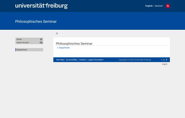 Philosophisches Seminar der Albert-Ludwigs-Universität Freiburg