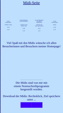 Vorschau der mobilen Webseite www.helmutheiden.de, Advent- und Weihnachtslieder