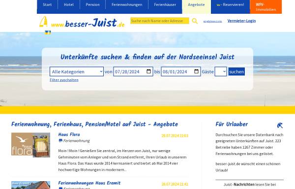 Vorschau von besser-juist.de, My-Juist.de