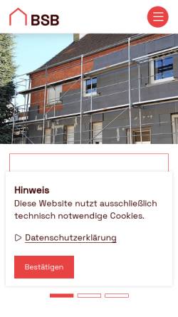Vorschau der mobilen Webseite www.bsb-ev.de, Bauherren-Schutzbund e.V. (BSB)