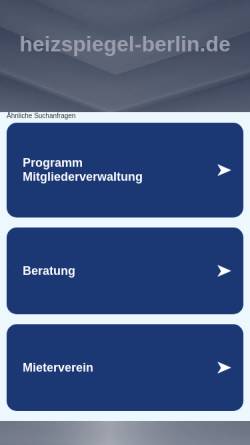 Vorschau der mobilen Webseite www.heizspiegel-berlin.de, Heizspiegel Berlin - Senatsverwaltung für Stadtentwicklung