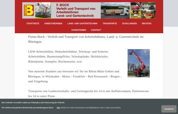 Vorschau von www.arbeitsbuehnen-verleih-rheingau.de, Arbeitsbühnenverleih Bock