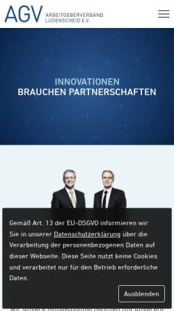 Vorschau der mobilen Webseite www.agv.de, Verbraucherzentrale Bundesverband e.V. (vzbv)