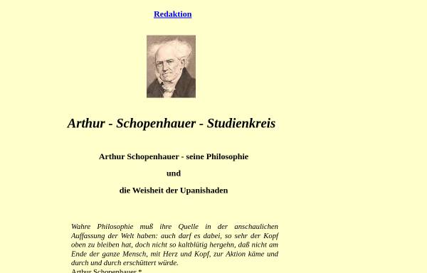Vorschau von www.arthur-schopenhauer-studienkreis.de, Arthur-Schopenhauer-Studienkreis
