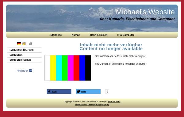 Vorschau von www.michael-murr.de, Ein Leben für die Rettung Deutschlands und den Frieden der Welt