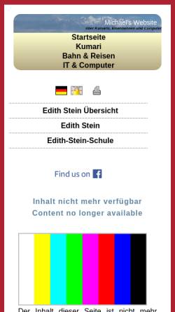 Vorschau der mobilen Webseite www.michael-murr.de, Ein Leben für die Rettung Deutschlands und den Frieden der Welt
