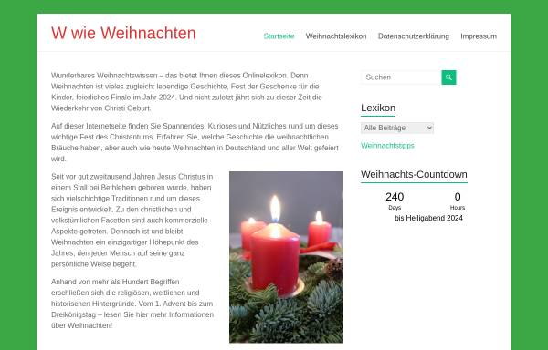 Vorschau von www.w-wie-weihnachten.de, W wie Weihnachten - Jürgen Reschke
