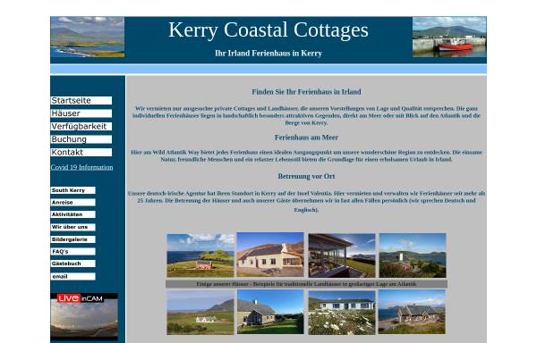 Vorschau von www.ferienhaus-irland.de, Kerry Coastal Cottages