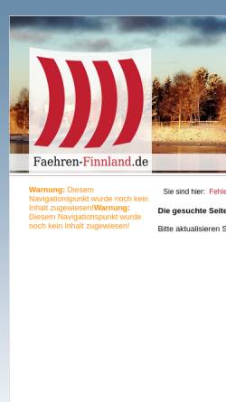 Vorschau der mobilen Webseite www.faehren-finnland.de, Fähren, Fährverbindungen nach Finnland und Skandinavien