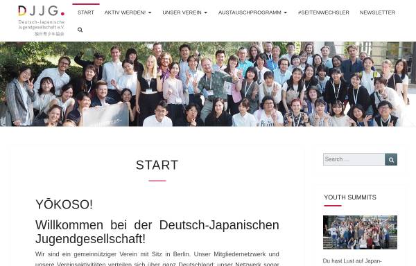 Vorschau von www.djjg.org, Deutsch-Japanische Jugendgesellschaft e.V.