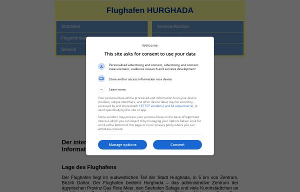 Vorschau von flughafen-hurghada.com, Flughafen Hurghada