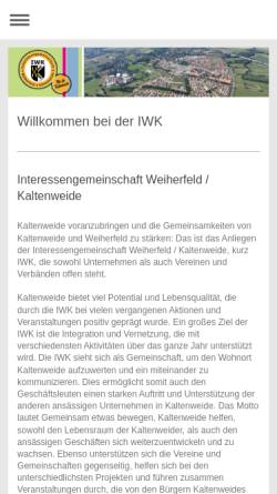 Vorschau der mobilen Webseite iwk-langenhagen.de, IWK, Interessengemeinschaft Weiherfeld und Kaltenweide