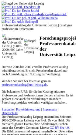 Vorschau der mobilen Webseite www.uni-leipzig.de, Vasmer, Max (1886-1962)