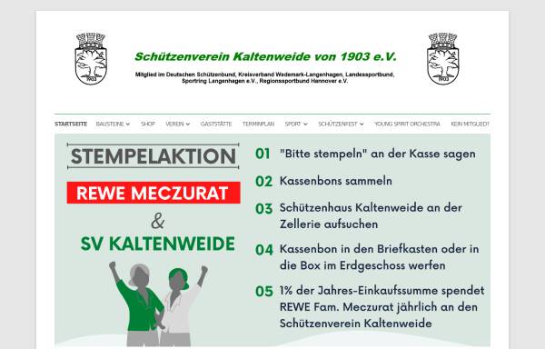 Vorschau von www.schuetzenverein-kaltenweide.de, Schützenverein Kaltenweide von 1903 e. V.