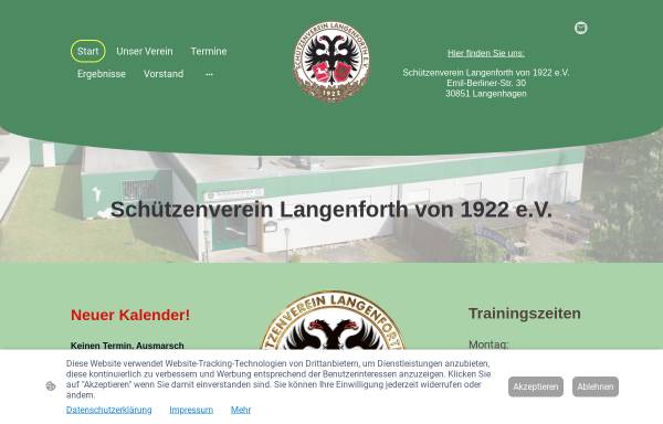 Vorschau von www.sv-langenforth.de, Schützenverein Langenforth von 1922 e.V.
