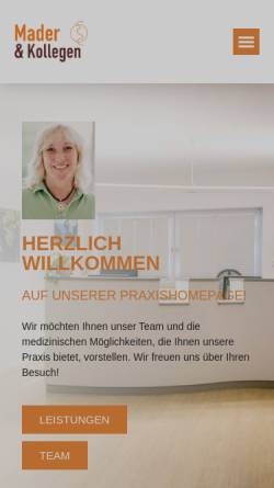 Vorschau der mobilen Webseite praxis-holst.de, Dres. med. Petra Holst und Sabine Hanke