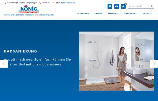 Vorschau von www.shk-koenig.de, Torsten König Heizung & Sanitär