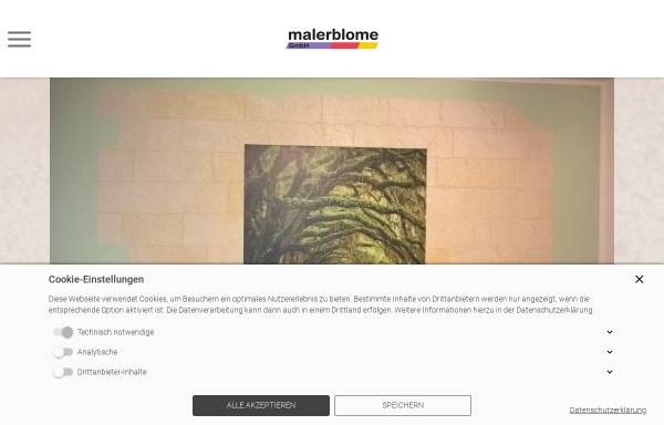Vorschau von www.malerblome.de, Malerblome - Ralph Sensing