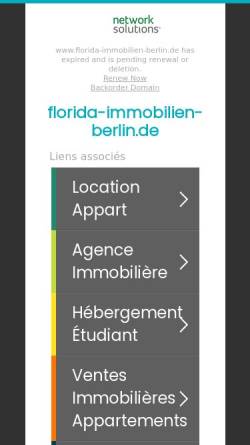 Vorschau der mobilen Webseite www.florida-immobilien-berlin.de, Florida Immobilien Florida
