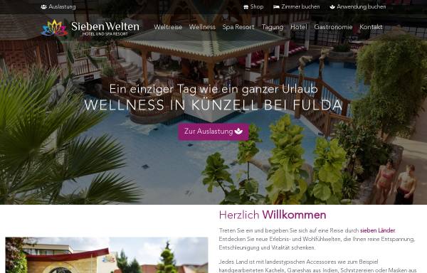 Vorschau von www.siebenwelten.de, Sieben Welten Therme & Spa Resort