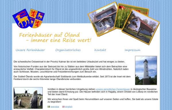 Vorschau von www.ferienhaeuser-oeland.com, Ferienhäuser auf Öland