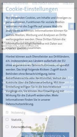 Vorschau der mobilen Webseite www.liebfrauen-gemeinde.de, Katholische Liebfrauen Gemeinde mit Filialkirche Zwölf Apostel